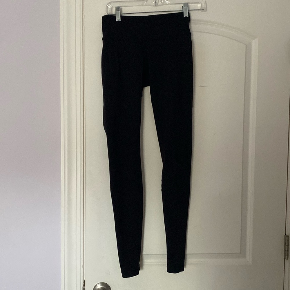 Lululemon Black Leggings, Reversible Size 2